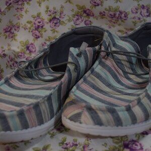 Trail River Canvas Deck/Topsiders Shoes, Size 10